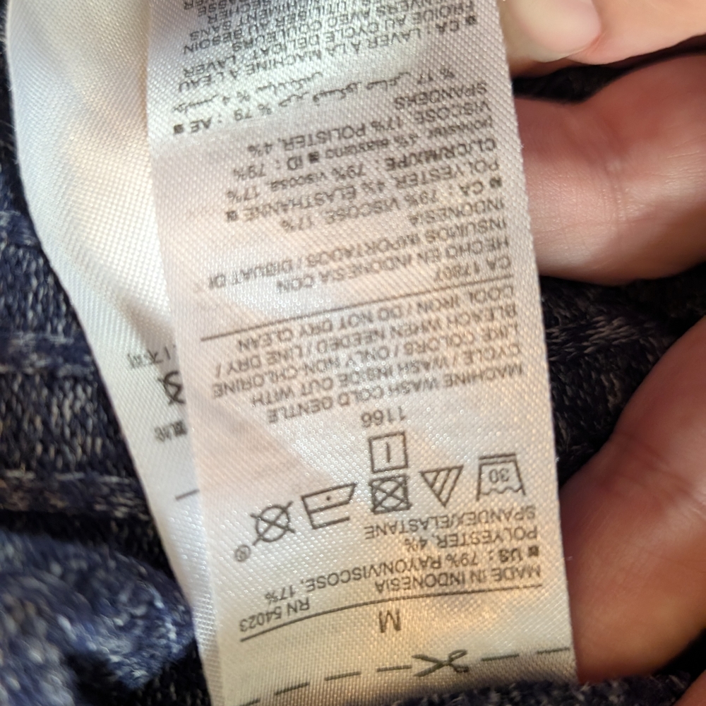 Old Navy Long Sleeve Navy Dress - Picture 7 of 8